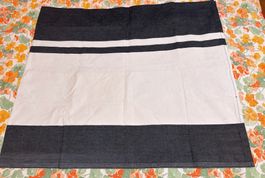 Top! Stoff aus Baumwolle schwarz-weiss gestreift 200 x 86 cm