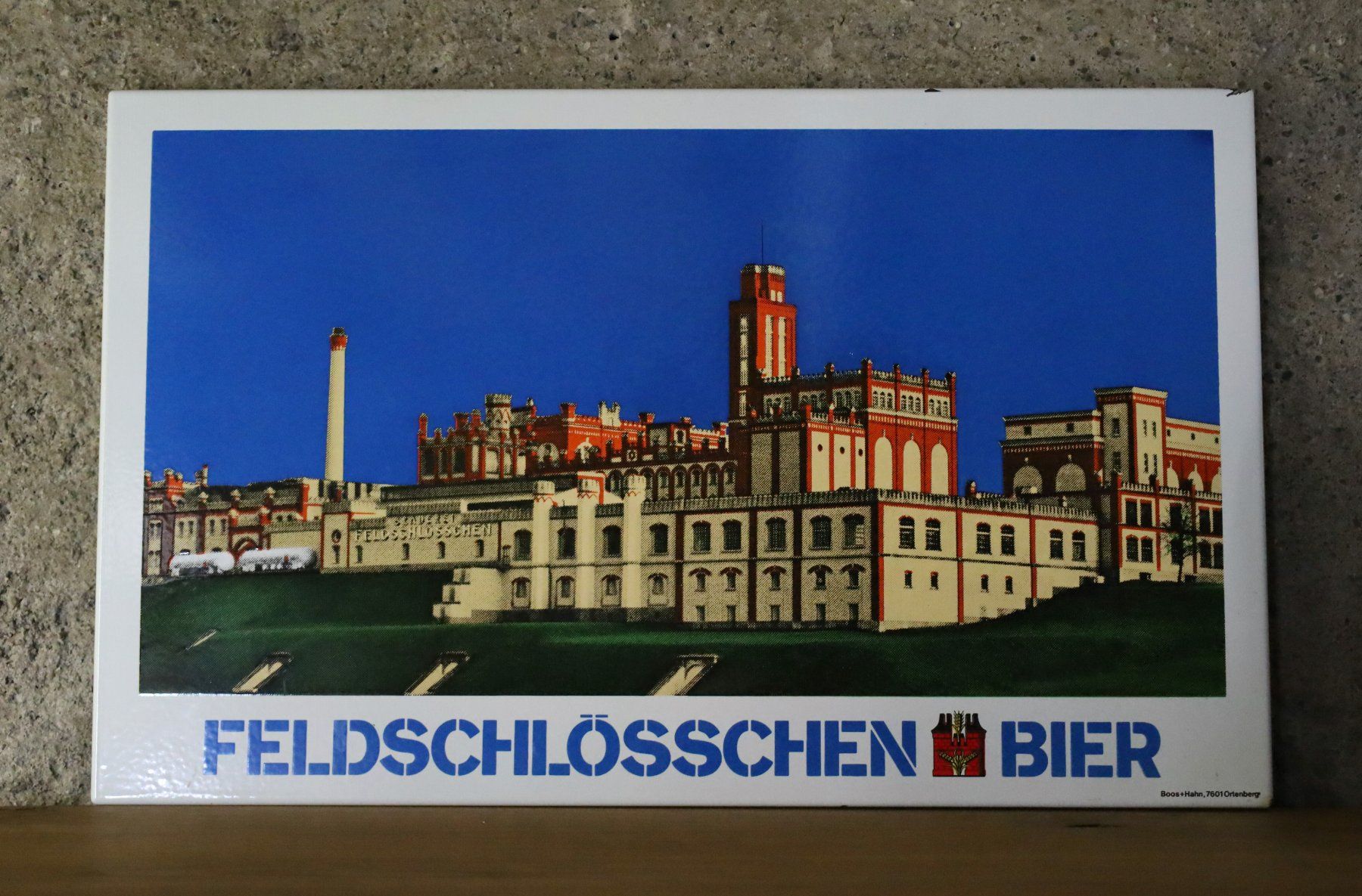 Feldschlösschen Insegne: Emailschild "Feldschlösschen Bier, Rheinfelden" – Usato da Birrwil venduto da brandschatz_birrwil 8