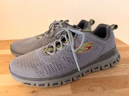 Skechers Herren Glide-Step Grey Grösse 43