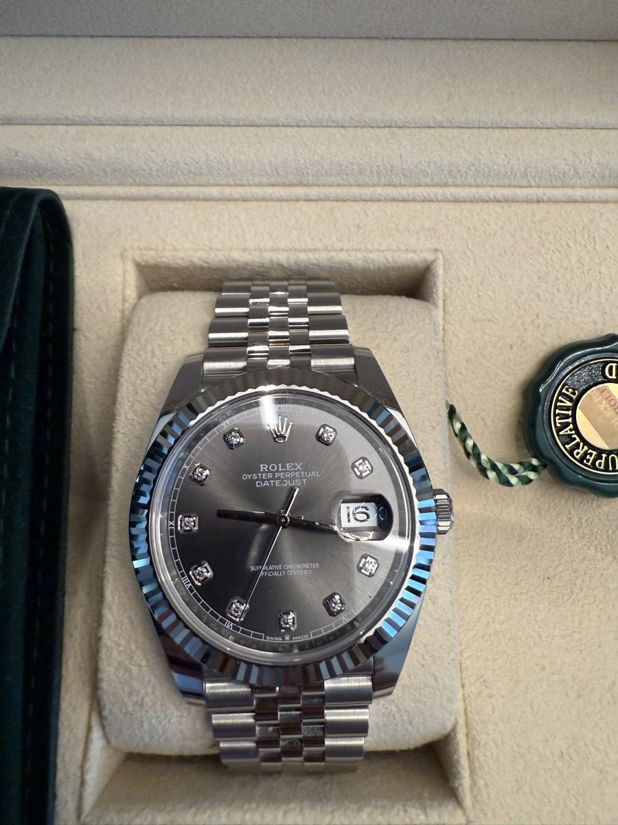 Rolex Orologi: Rolex Datejust 41 Weissgold mit Diamanten – Usato da Dietikon venduto da fab_9k8y