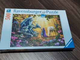 Ravensburger Puzzle 500 Teile - Drache und Einhorn NEU