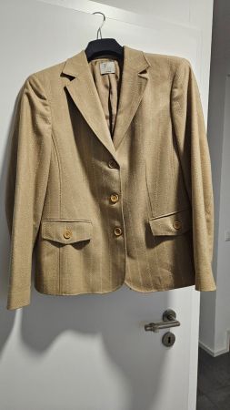 Blazer beige con inserti bianchi Form tg.42 misto lana