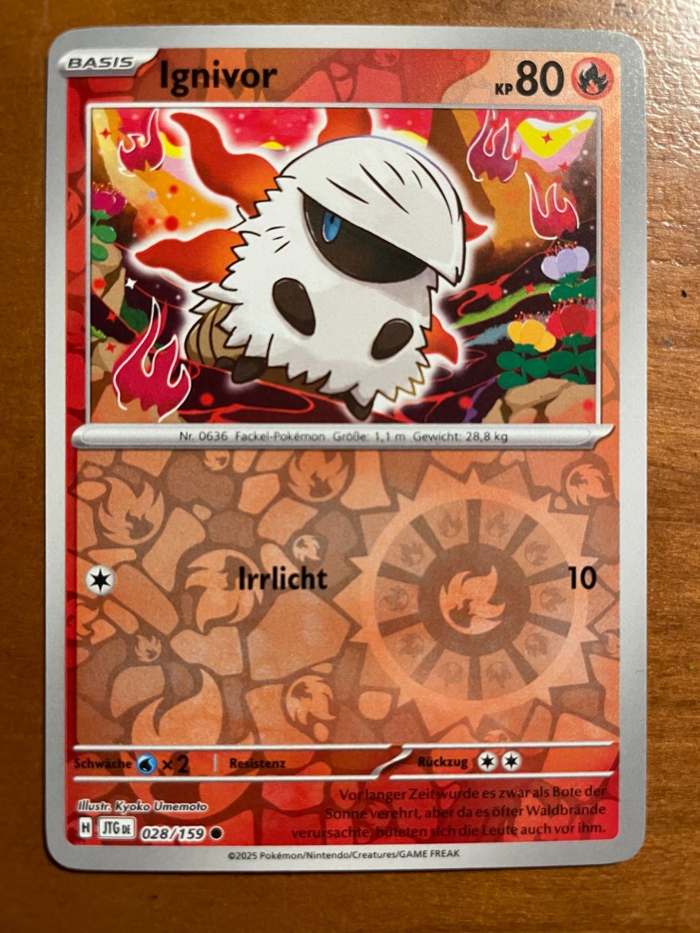 Pokémon Carte collezionabili: Pokemon Ignivor Reverse (Versand gratis) – Nuovo (secondo la descrizione) da Chur venduto da Angerson