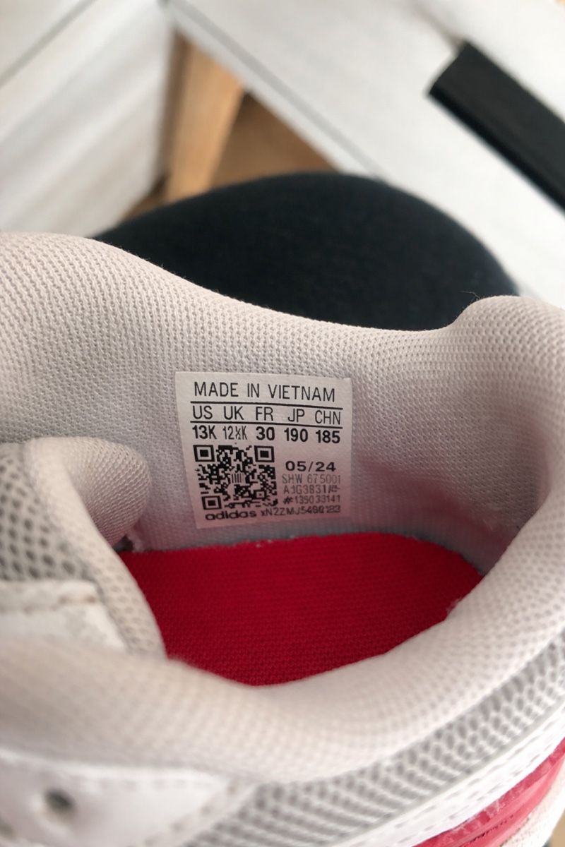 Adidas Scarpe per ragazzi: ADIDAS SNEAKERS BLANCHES/ROUGES – Usato da Lausanne venduto da mar_6snp 4