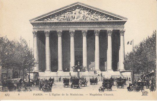 Cartes postales: Paris Eglise de la Madeleine mit Oldtimer – D'occasion à Zuerich par OceanLinerPostcards