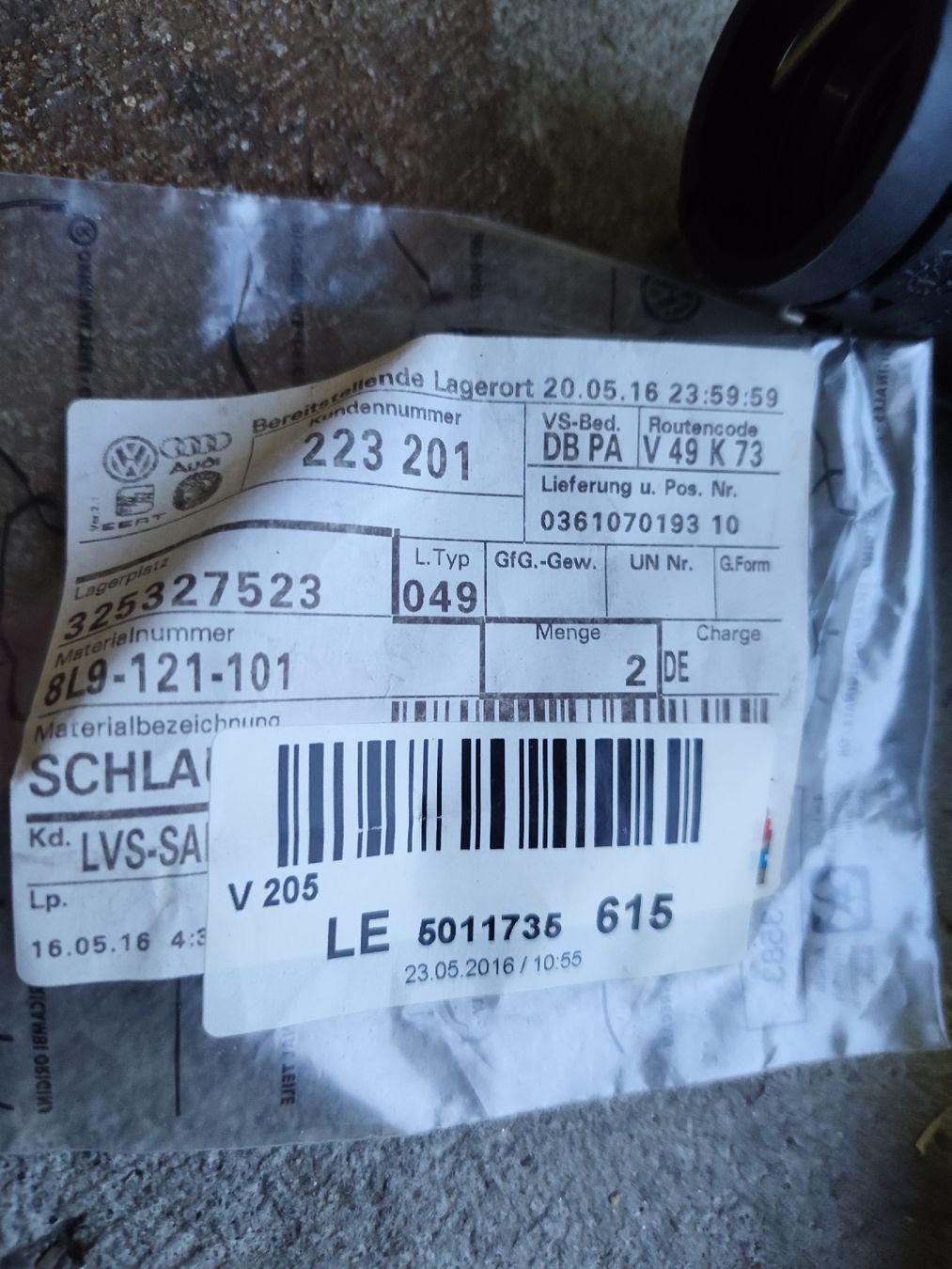 Audi Tutti pezzi di ricambio auto: Schlauchset VAG Audi A3 8L neu – Nuovo (secondo la descrizione) da Rebstein venduto da andi322 2