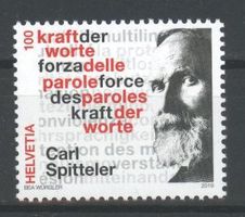 2019, Sondermarke Carl Spitteler – 100 Jahre Literaturnobe**