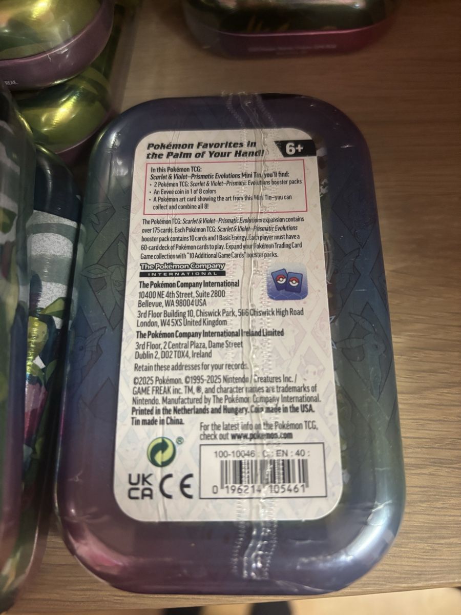 Pokémon Carte collezionabili: Pokemon Prismatic Evolutions: Leafeon Mini Tin – Nuovo e nell'imballaggio originale da Stadel venduto da Caramelmacchiato_ 1