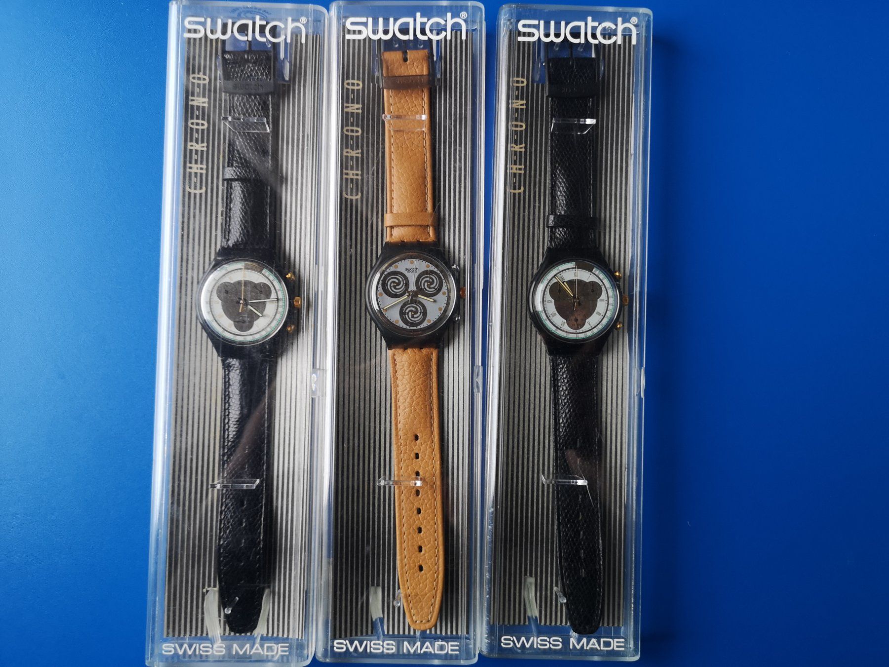 Swatch Uhren: 3 Swatch Chrono Uhren – Gebraucht aus Schaffhausen von Leveron13