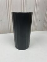 Anthrazit Seidenmatt Blumenvase, Höhe ca. 21cm, Deko