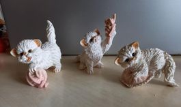 3Katzenfiguren SHUDEHILL, Sammelstücke, Deko