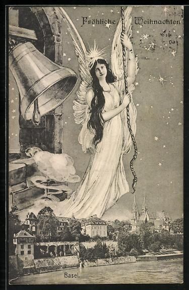 Cartes postales: AK Basel, Ortsansicht, Weihnachtsengel – D'occasion à Berlin par bartko-reher