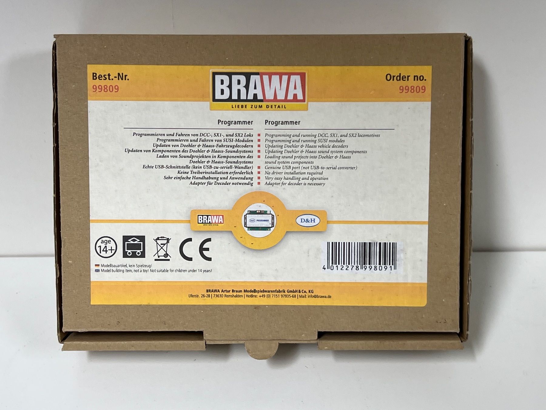 Brawa Modelleisenbahnen: BRAWA 99809 Programmer – Neu und originalverpackt aus Neuenhof von ludovicco