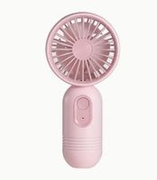 Kleiner Portabler mini-Fan, USB-C wiederaufladbar PINK