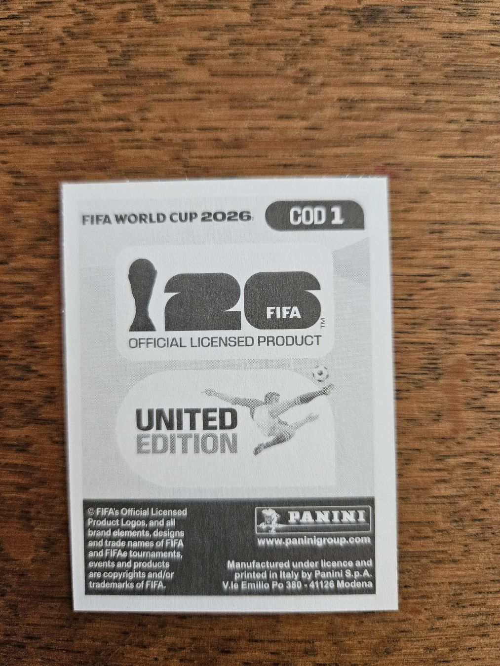 Panini Carte collezionabili: Panini Sticker WM 2026 - COD 1 – Nuovo (secondo la descrizione) da Reinach BL venduto da BaselStar 1