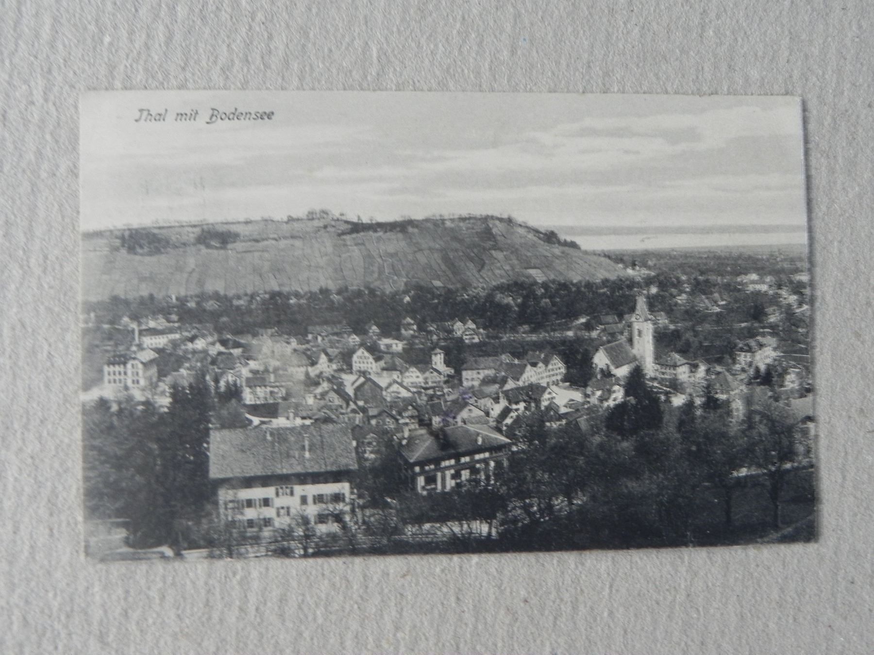 Ansichtskarten: Ansichtskarte Thal SG St.Gallen 1920 – Gebraucht aus Siebnen von krimsie