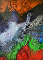 Acrylbild Nr. 8161, Grösse 18x24cm, Handgemaltes Unikat