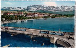 Quaibrücke und Utoquai - (1954)