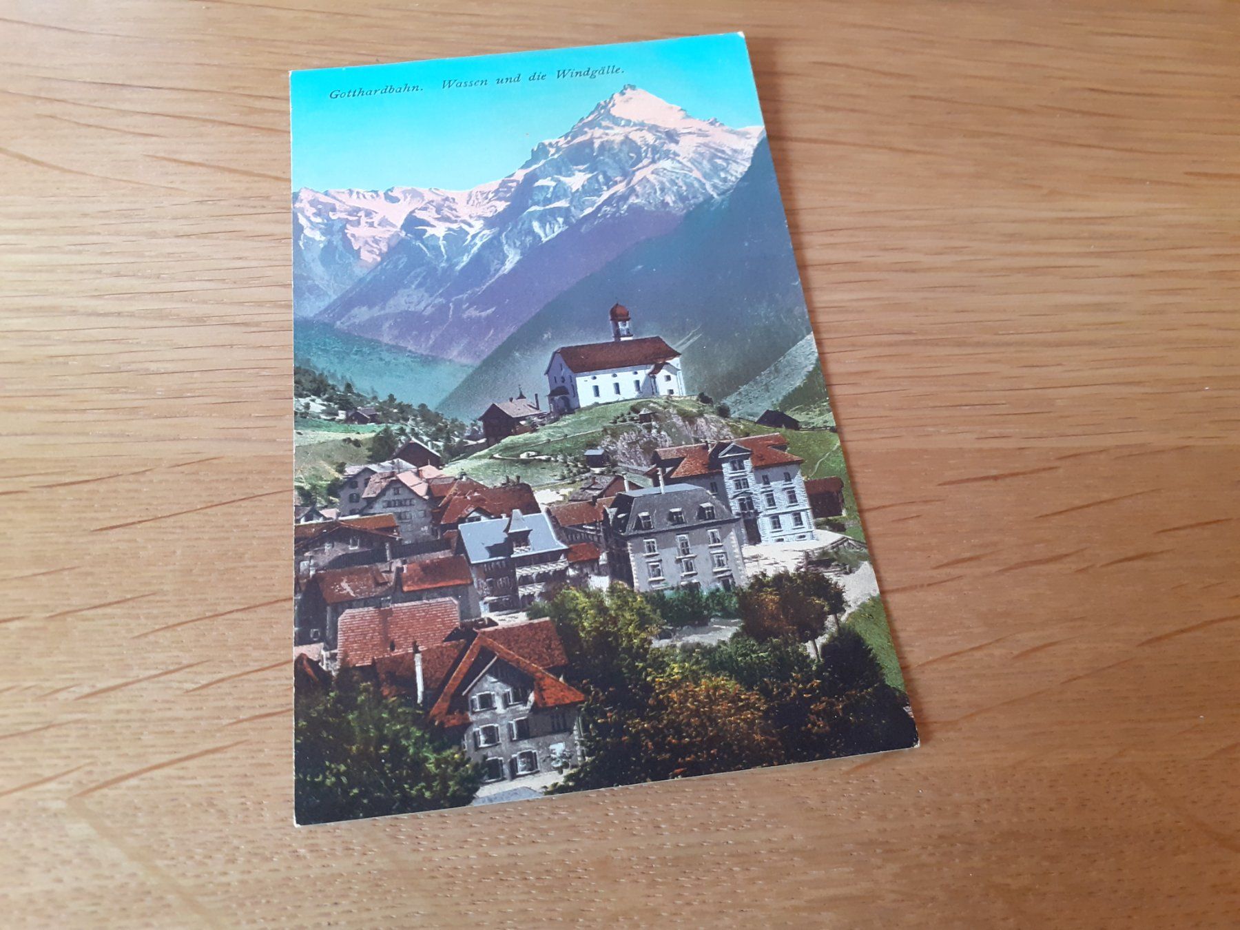 Cartoline postali: GOTTHARD BAHN - WASSEN und die WINDGAELLE – Usato da Winterthur venduto da Ornyx7