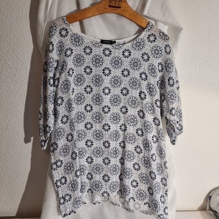 Schöne Baumwolle Bluse von Today, Grösse XL / 100% Baumwolle