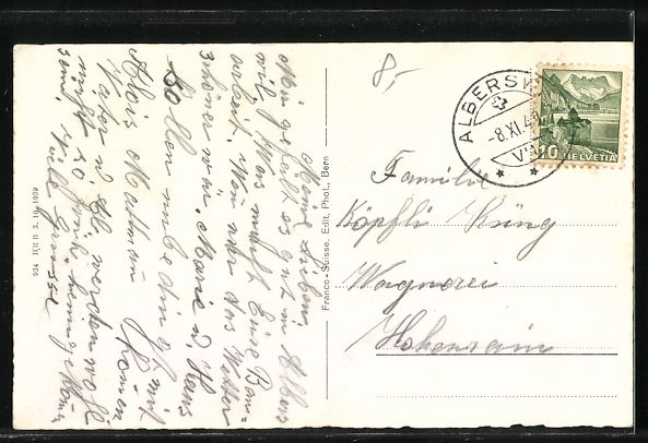 Cartoline postali: AK Alberswil, St. Blasius Kapelle – Usato da Berlin venduto da bartko-reher 1