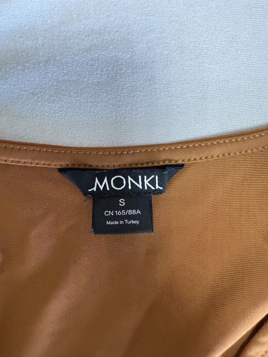 Monki Blusen: MONKI Damen Wickelbluse braun Grösse S  – Neu (gemäss Beschreibung) aus Winterthur von fij_f65r 2