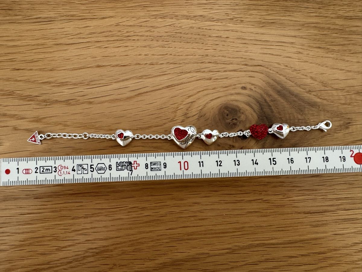 Guess Bracciali & Braccialetti: Armband von Guess mit roten Steinen – Usato da Uznach venduto da Martina191185 2