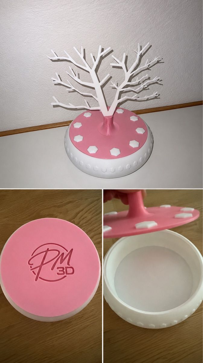 Alle Dekorationen: Schmuckbaum 3D Druck PM3D Rosa Weiss – Neu und originalverpackt aus Embrach von Niko_357