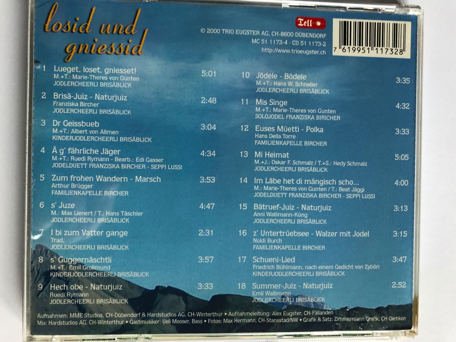 CD: CD Jodlercheerli Brisäblick – Usato da Arth venduto da Vrecam51 1