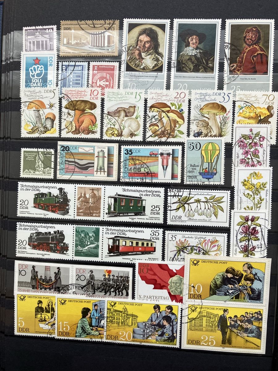 Alle Briefmarken: Deutschland DDR gest./postfr. 6s 1980-83 – Gebraucht aus Cham von Diablo1232 1