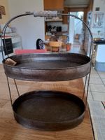 Rustikale Etagere Landhausstil Metall, Oval