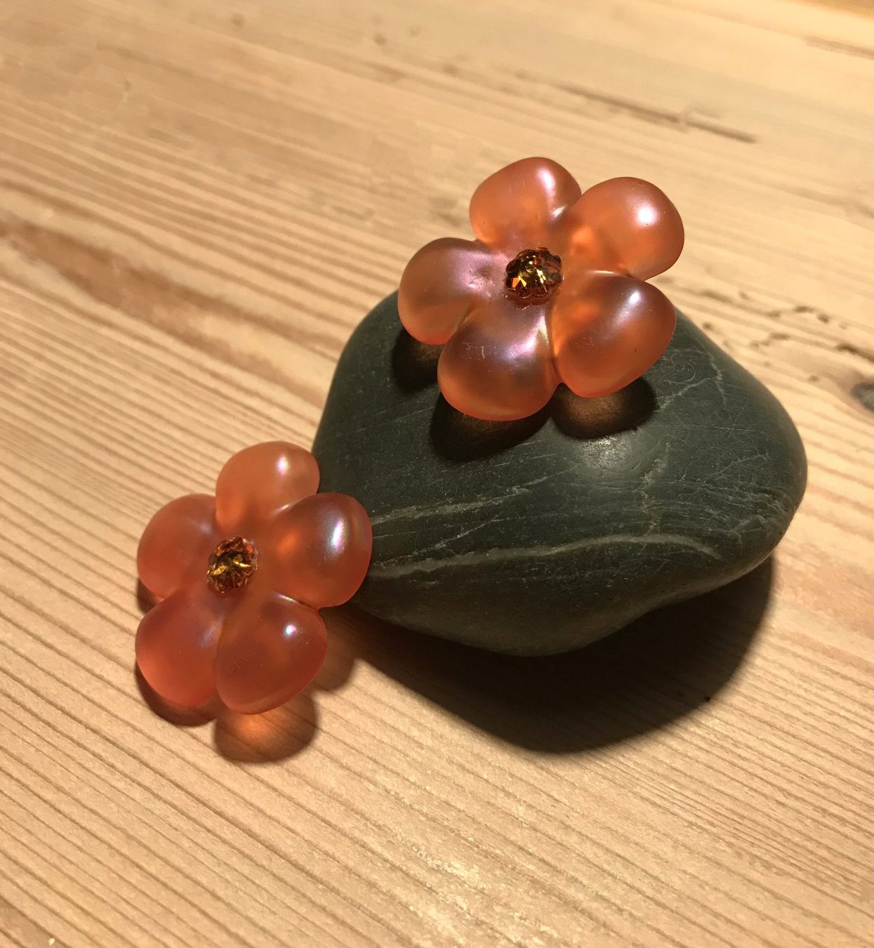 Boucles d'oreille: Vintage Ohrclips in orange – D'occasion à Otelfingen par Jupi07 5