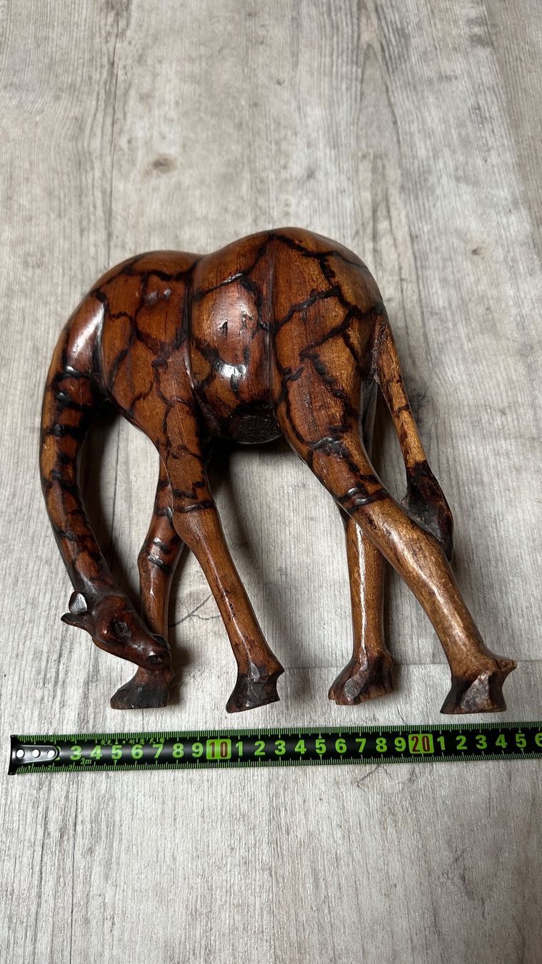 Sculture & Statue: Holz Giraffe, Deko Tierfigur aus Afrika – Usato da Arisdorf venduto da Thor63 3