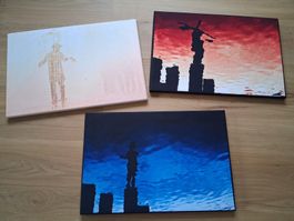 3 Leinwandbilder 60cm x 40cm