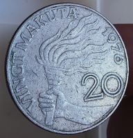 ZAIRE 20 MAKUTA 1976