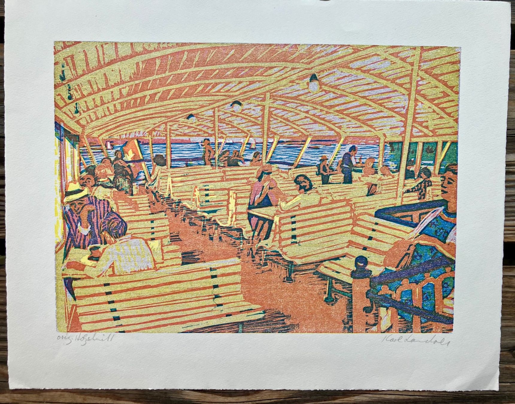 Xilografie: Holzschnitt von Karl Landolt – Usato da Winterthur venduto da Barunggeli