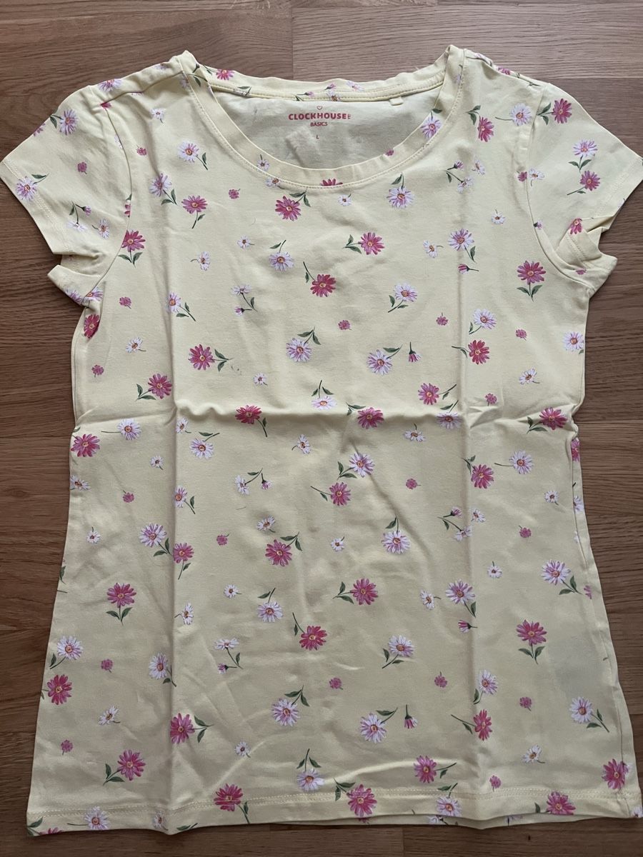 C&A Camicette, T-shirt & Top: geblümtes T-Shirt – Nuovo (secondo la descrizione) da Glis venduto da jos_hj8q 1