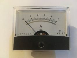 Drehspulinstrument 0-5A DC