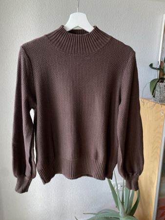 Esprit Strickpullover Braun Gr. L – 100% Baumwolle