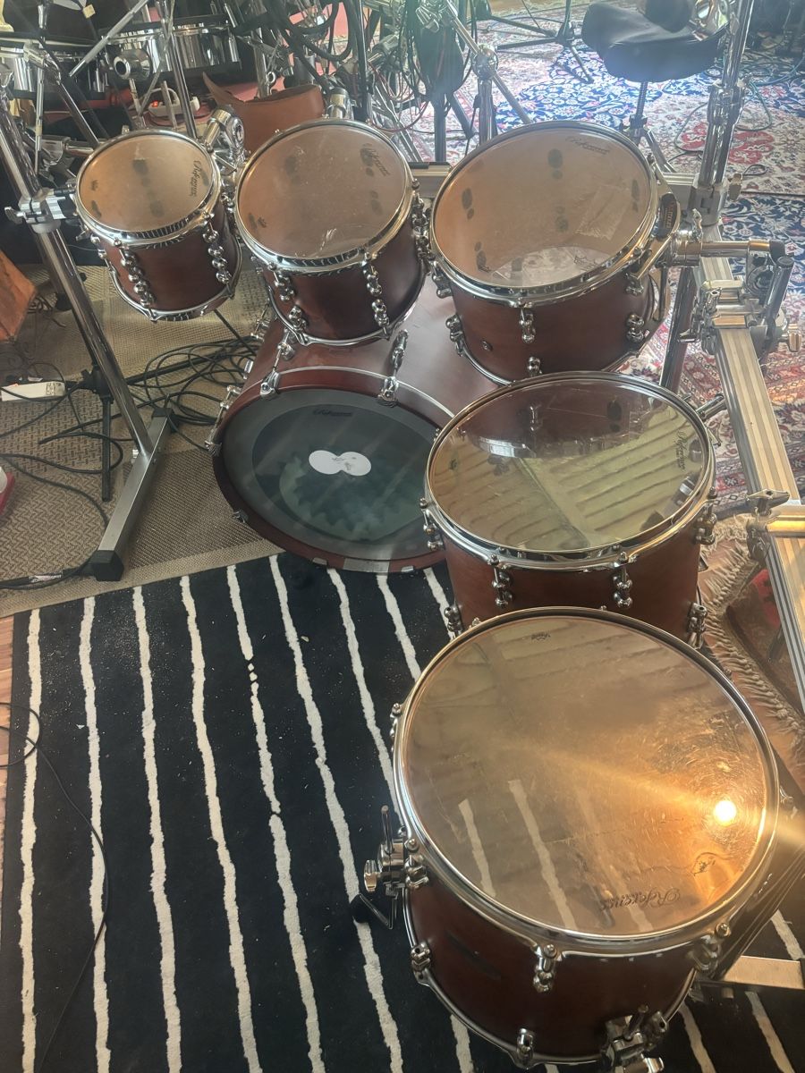 Strumenti musicali: Pearl Reference Pure Shellset matte walnut + Pearl Rack – Usato da St. Gallen venduto da Banche 3