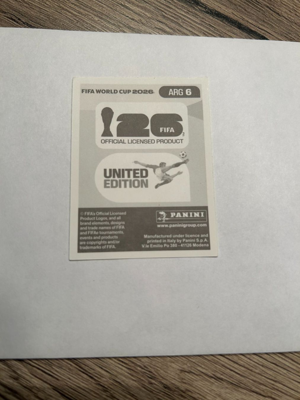 Panini Sammelbilder & Trading cards: Panini FIFA World Cup 2026 - ARG 6 – Gebraucht aus Zumikon von meter03 1