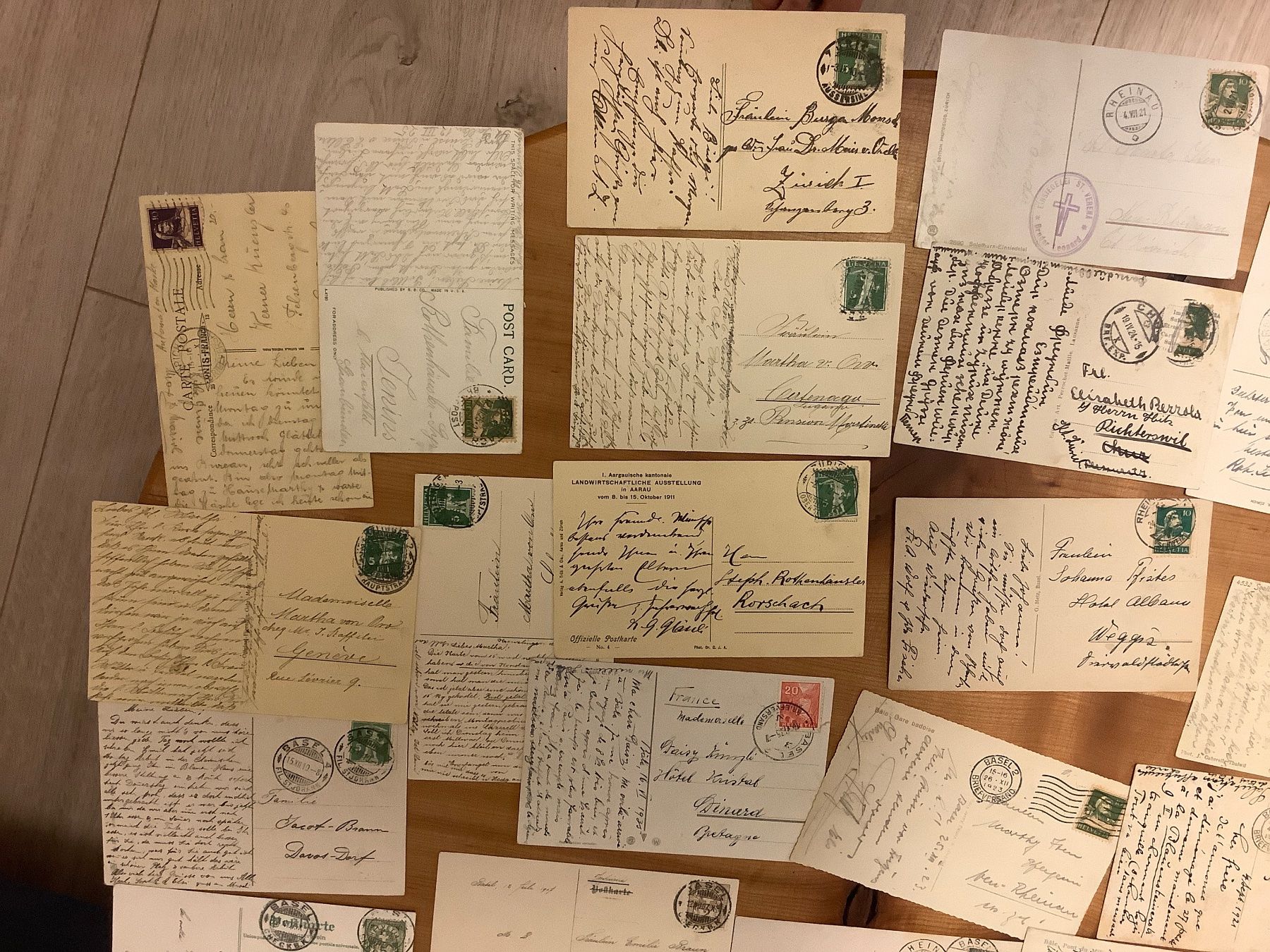 Cartoline postali: 29 gelaufene Ansichtskarten, viel Basel, ab 1904 – Usato da St. Gallen venduto da herbrig2 7