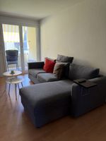 neuwertiges Bettsofa grau mit Stauraum