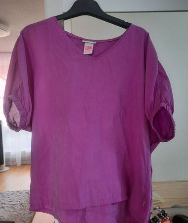 Street One Bluse Sommer Fuksia Gr. M/38 top erhalten