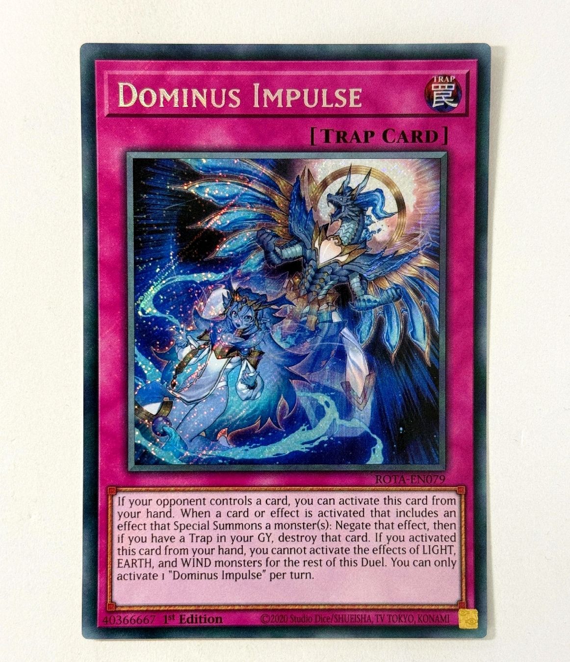 Yugioh Carte collezionabili: Yu-Gi-Oh Dominus Impulse Secret Rare ROTA – Usato da Schlieren venduto da davejuveboy429