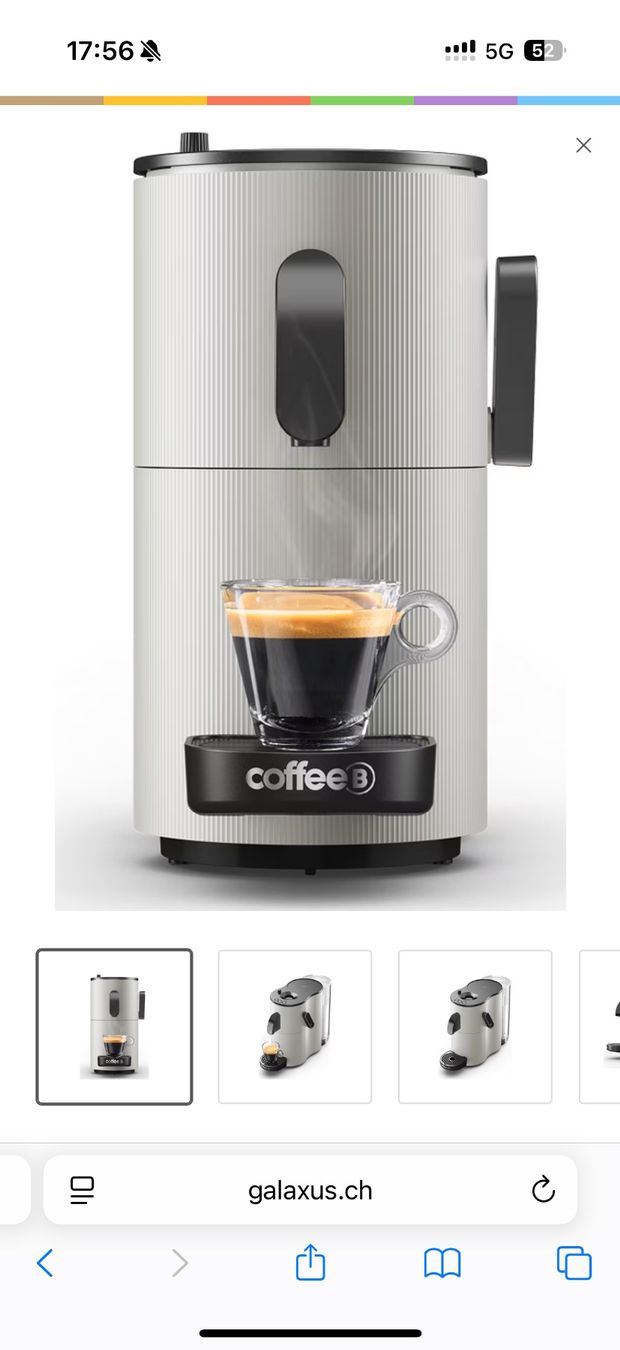 Coffee B Kaffeemaschinen & Espressomaschinen: Neu originalverpackte Coffe B Maschine, kompostierb. Kapseln – Neu und originalverpackt aus Jegenstorf von Mbeibelis 7