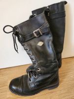 Bottes cuir Harley-Davidson femme noir pointure 38 état usag
