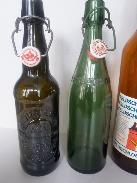 Bicchieri, Caraffe & Bottiglie: Bier Flaschen Brauerei Feldschlösschen – Usato da St.Gallen venduto da Stocken64 2