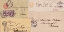 1872-1930, STREIFBÄNDER - Sammlung mit besseren Verwendungen