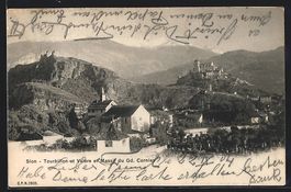 Sion, Tourbillon et Valère et Massif du